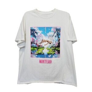 Lil Nas X Montero Album White Graphic T-Shirt Size XL